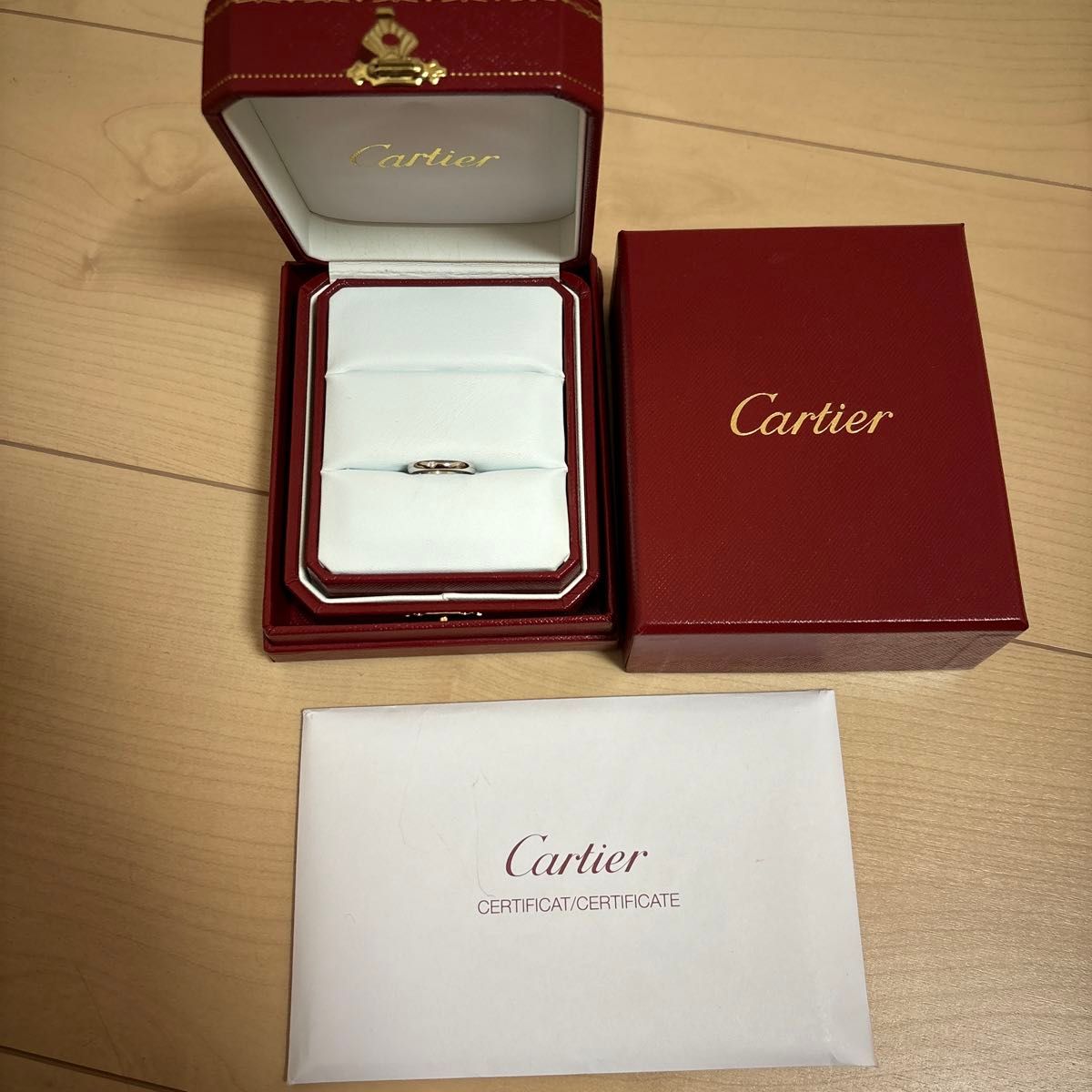 カルティエCartier PT950  1pc ダイヤモンド バンド リング 47号 保証書 ギャランティカード プラチナ 