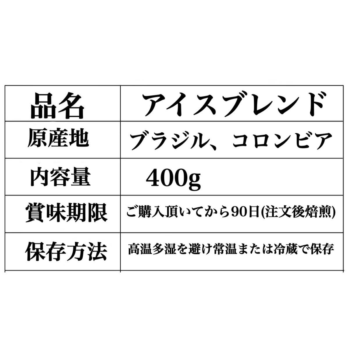 オリジナル アイスコーヒーブレンド 400g 自家焙煎 珈琲豆 コーヒー豆 