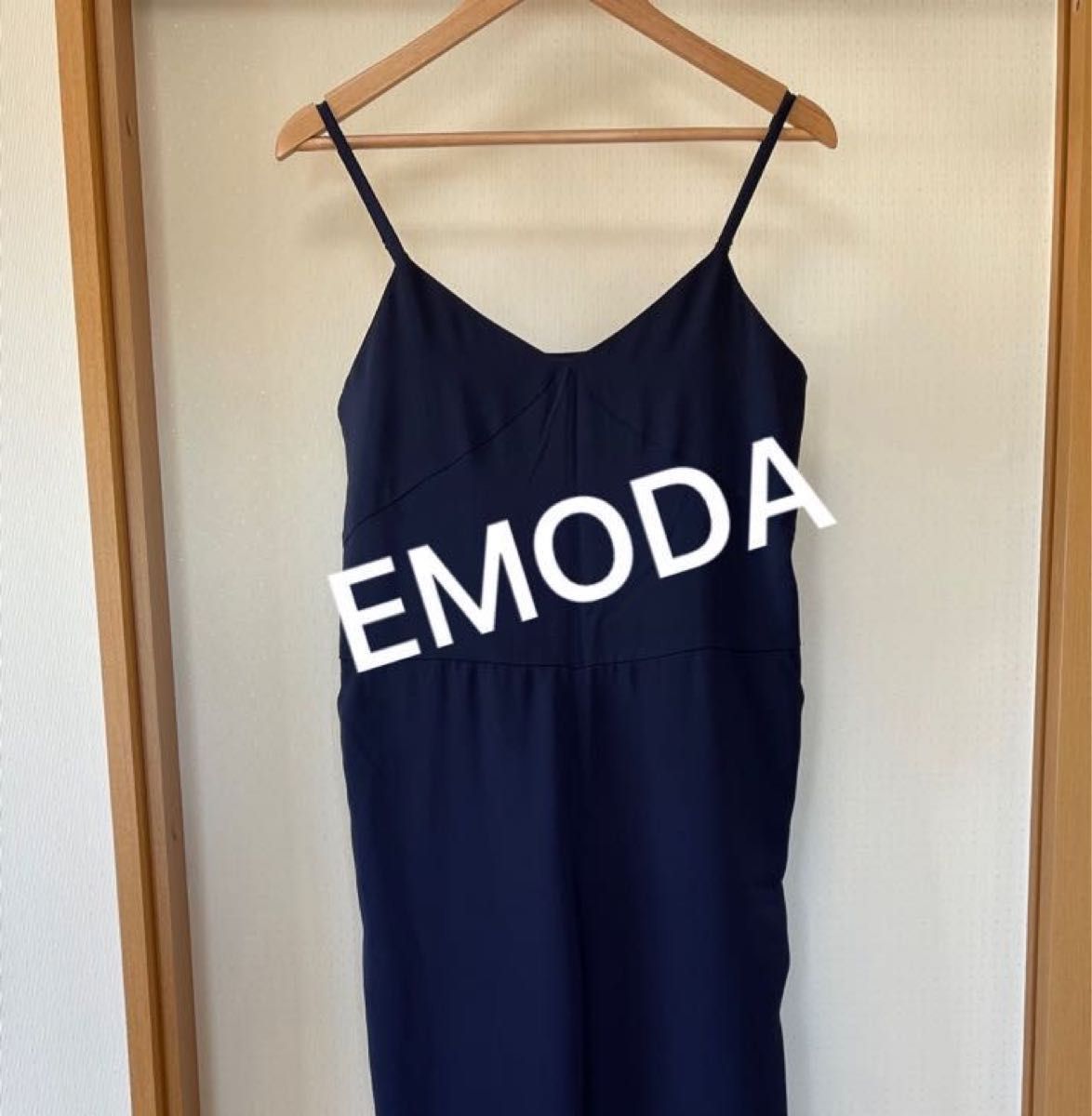 EMODA サロペット　ネイビー　レディースファッション