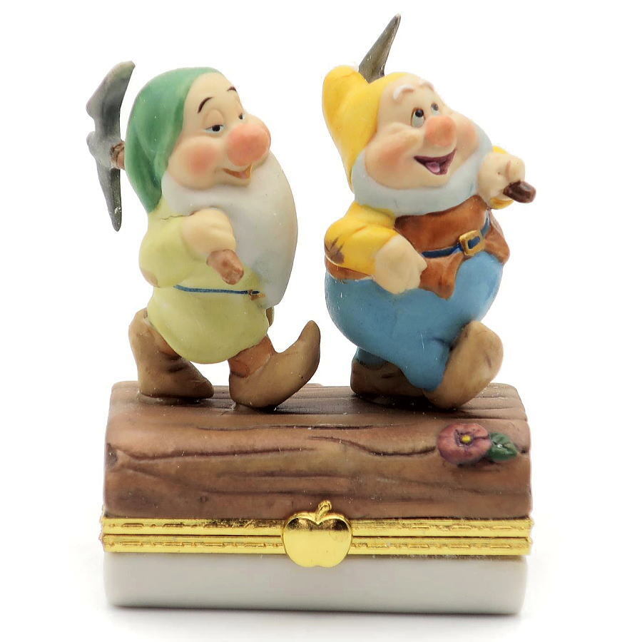 ディズニー　白雪姫と7人の小人　陶器ヒンジボックス4点　Bradford Exchange社　2013年　個別番号入り_画像6