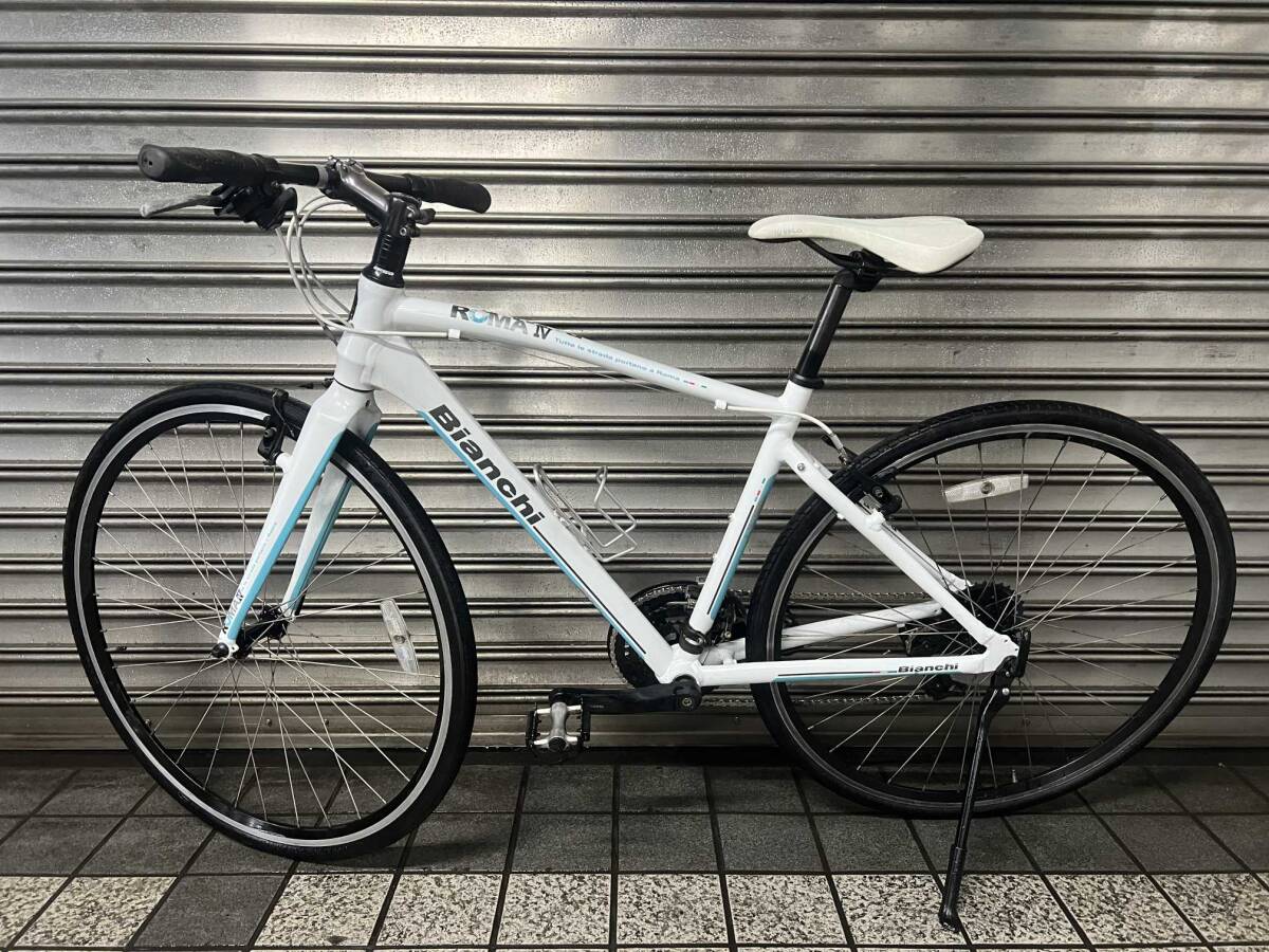 【Bianchi】ROMAⅣ　クロスバイク　3x8s 700x28c 460mm ホワイト_画像1