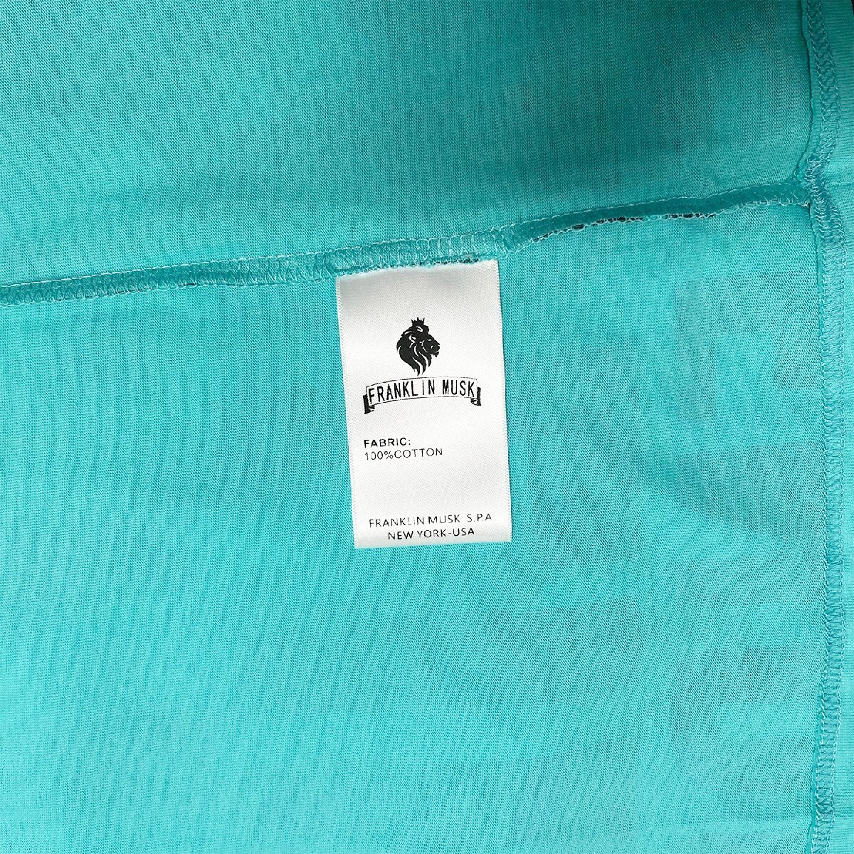 個性 定価2万 FRANKLIN MUSK・アメリカ・ニューヨーク発 半袖Tシャツ 綿100％ 通気 吸汗 グラデーション カットソー トップス サイズ3_画像8