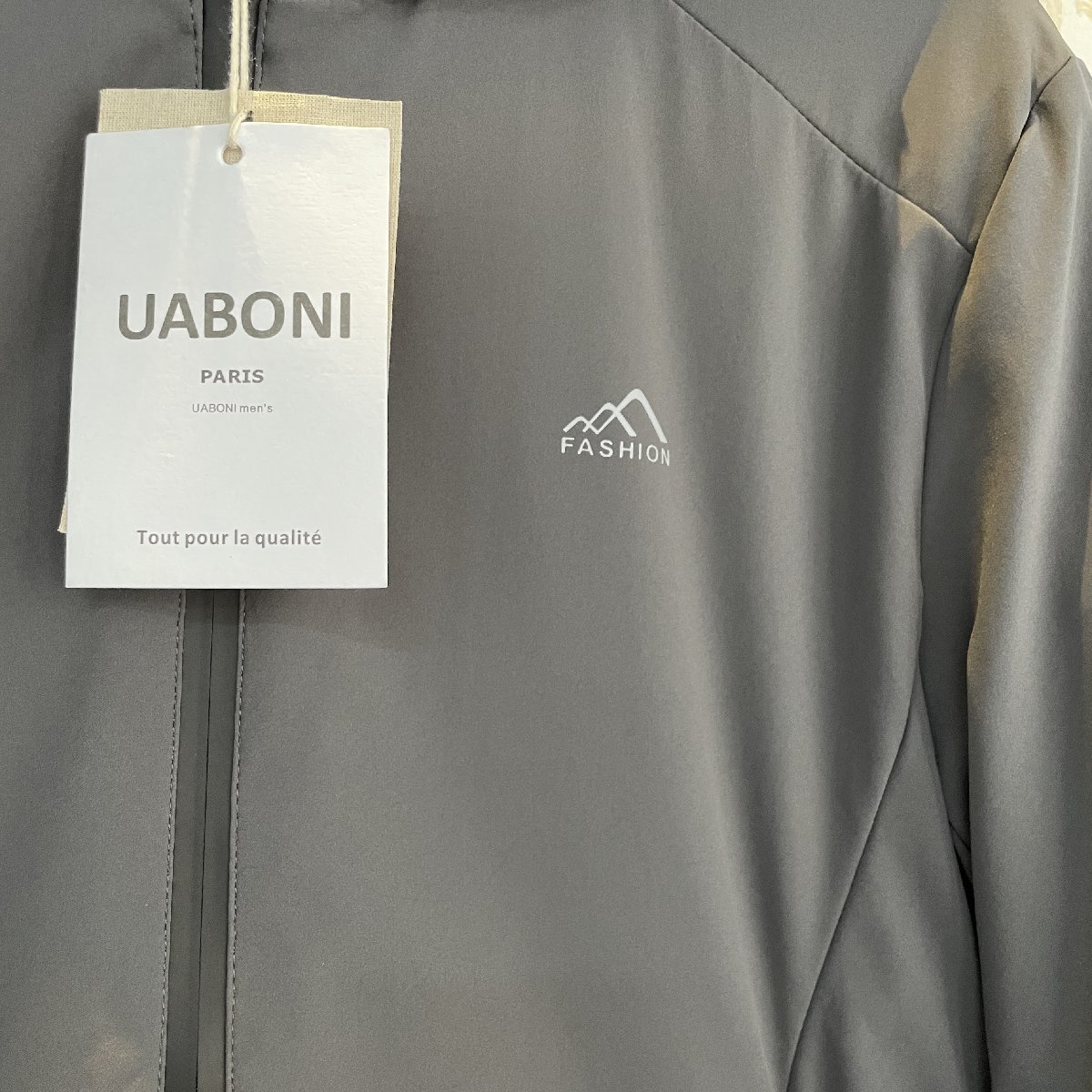 ★★最高級EU製＆定価8万◆UABONI*Paris*コットンジャケット*ユアボニ*パリ発◆中綿入り 暖か ファッション フード脱着可 M/46サイズ_画像6