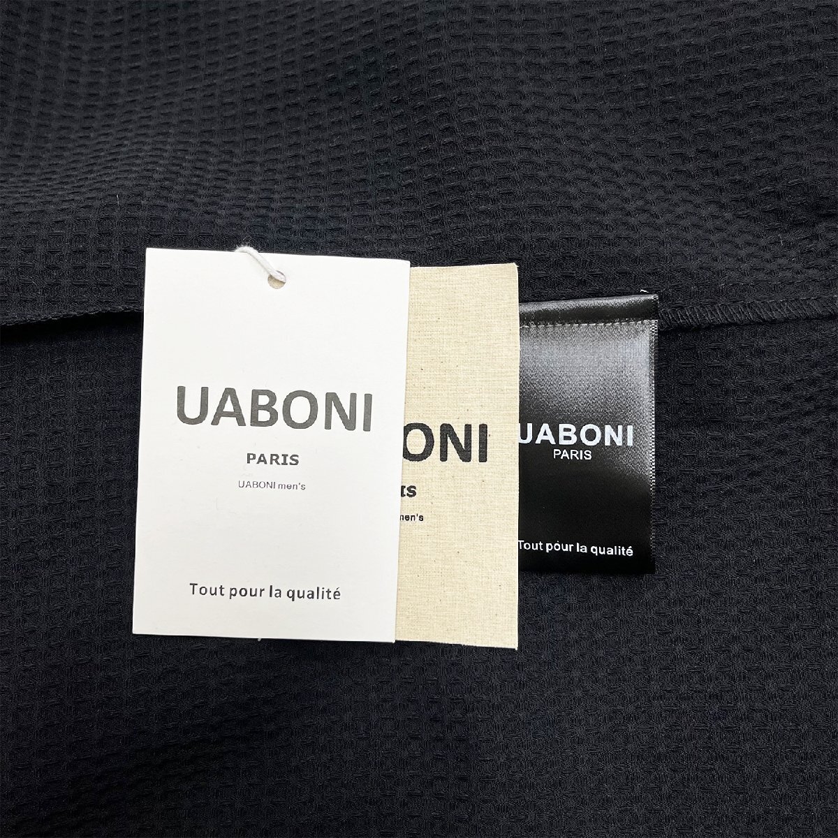 個性EU製＆定価6万◆UABONI*Paris*ジャケット*ユアボニ*パリ発◆上品 薄手 速乾 立体感 無地 ストリート アウター カジュアル 春夏 2XL/52_画像9