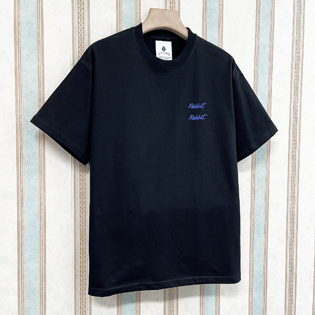 個性 定価2万 FRANKLIN MUSK・アメリカ・ニューヨーク発 半袖Tシャツ 上質 薄手 吸湿 ウサギ カットソー スタイリッシュ 日常 サイズ3の画像10