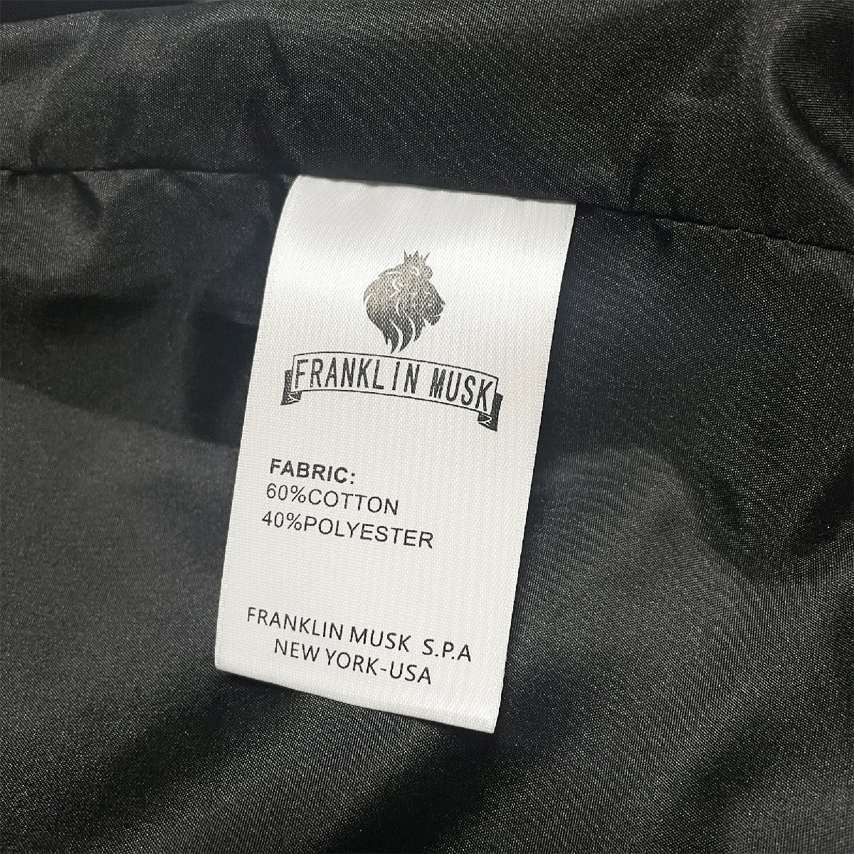 高級 定価8万 FRANKLIN MUSK・アメリカ・ニューヨーク発 上下セット 上品 暖か ソフト 刺 ジャケット パンツ スポーツ サイズ4の画像10