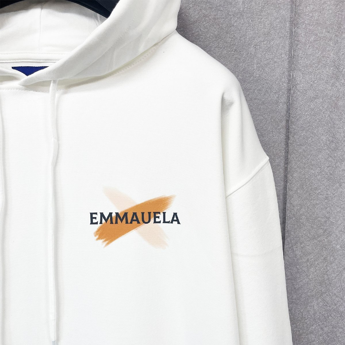 個性・パーカー 定価4万◆Emmauela・イタリア・ミラノ発◆綿100％ 上品 快適 防寒 スウェット プルオーバー 男女兼用 秋冬 XL/50サイズ_画像5