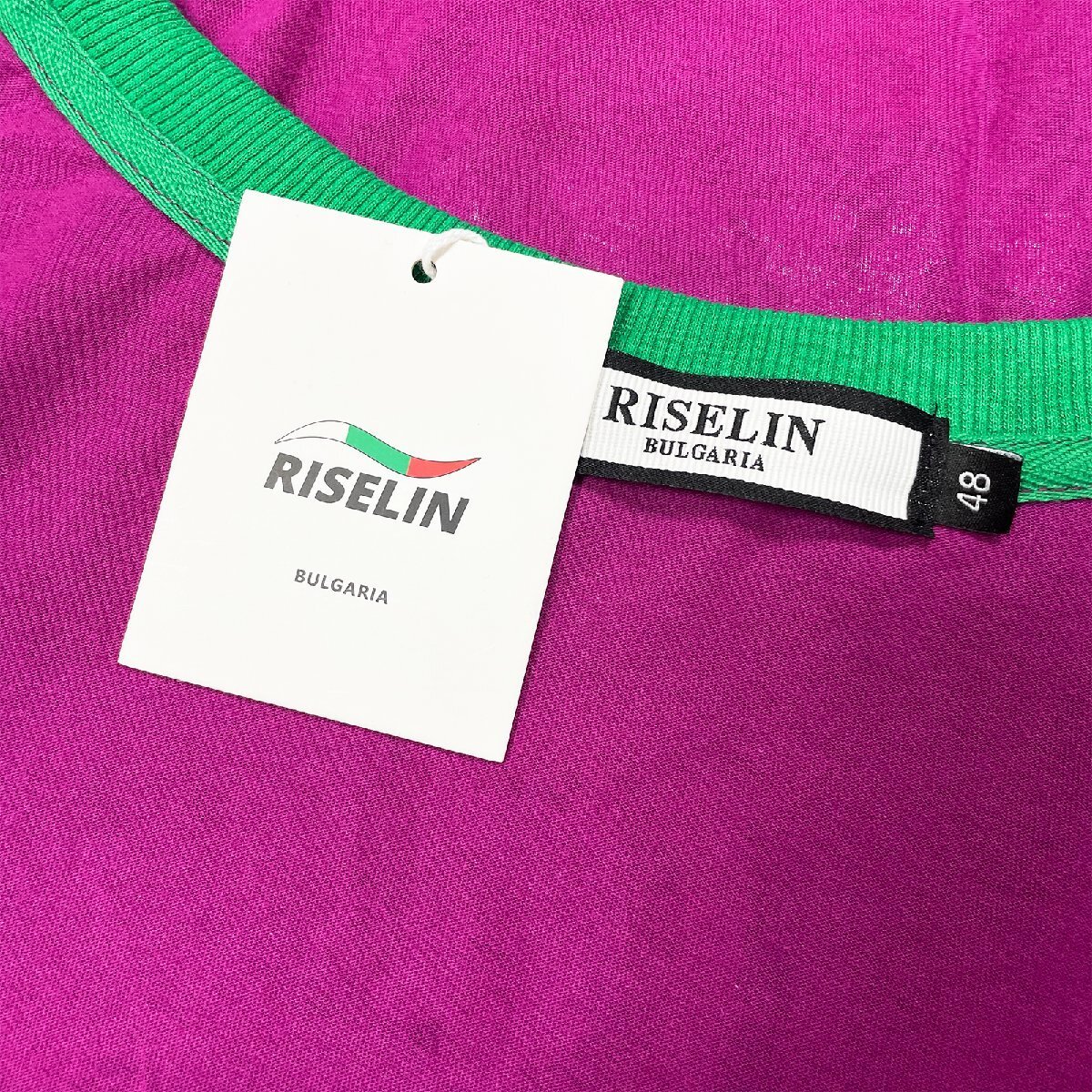 個性ヨーロッパ製※定価2万◆ブルガリア発※RISELIN 半袖Tシャツ 可愛い ゆったり ダメージ加工 ウサギ トップス アシンメトリー 街着 L/48_画像8