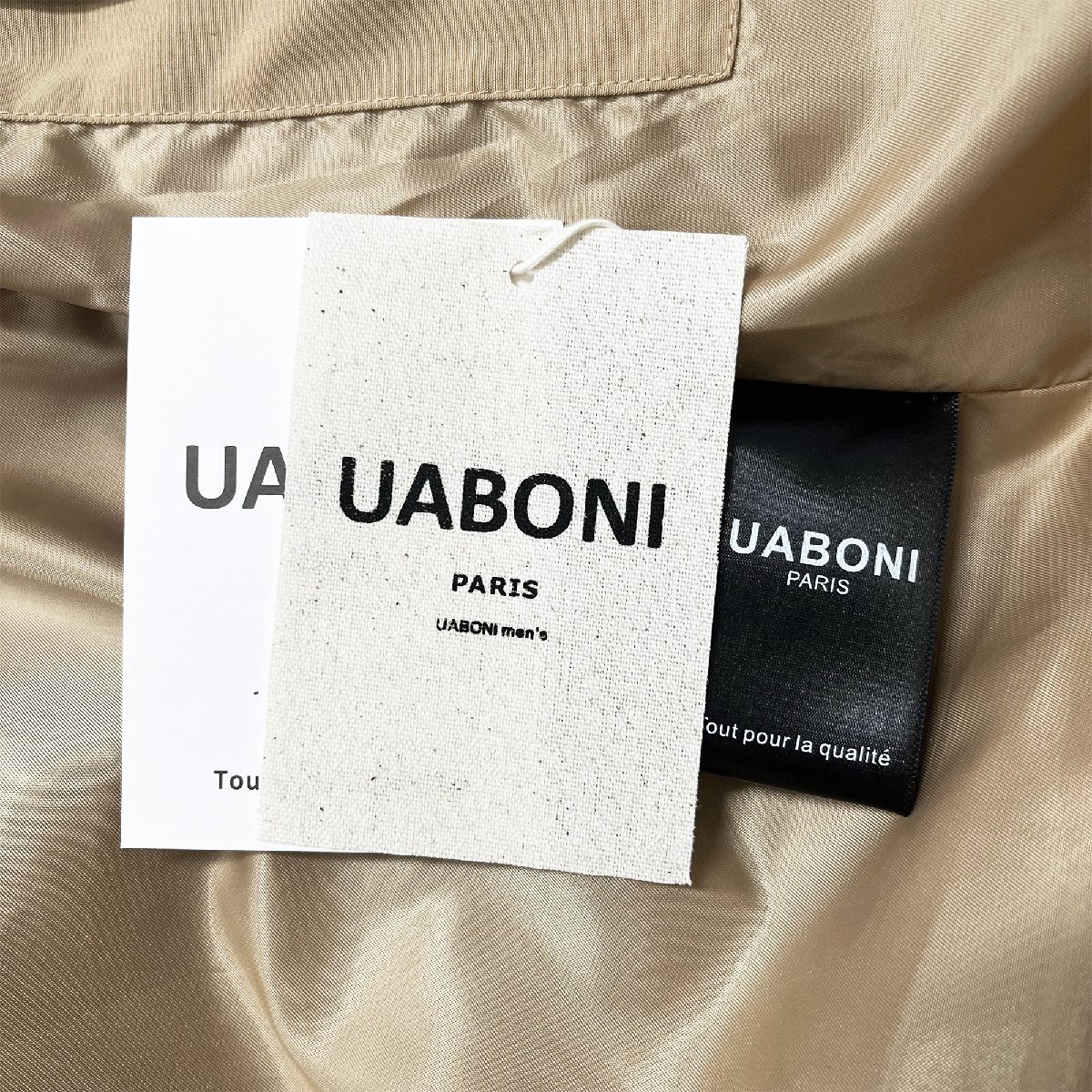 最高級EU製＆定価6万◆UABONI*Paris*ジャケット*ユアボニ*パリ発◆上品 防風 耐久 機能性 無地 アウター ジャンパー レジャー 外出 2XL/52_画像9