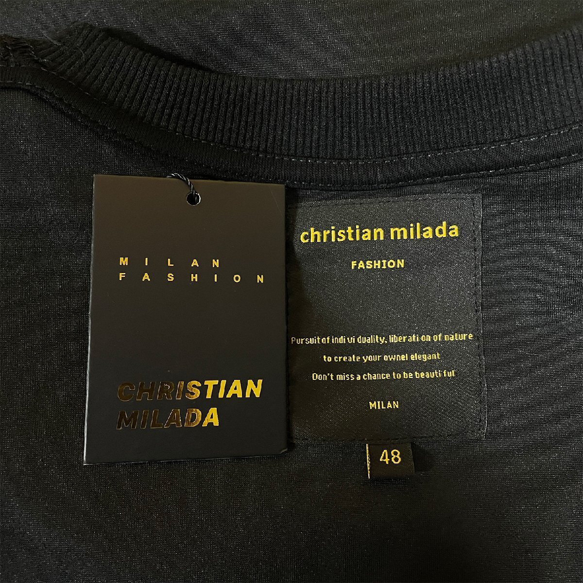 定価4万★christian milada・ミラノ発・トレーナー★上品 快適 リラックス オシャレ ユニコーン スウェット 日常 ユニセックス L/48サイズ_画像9