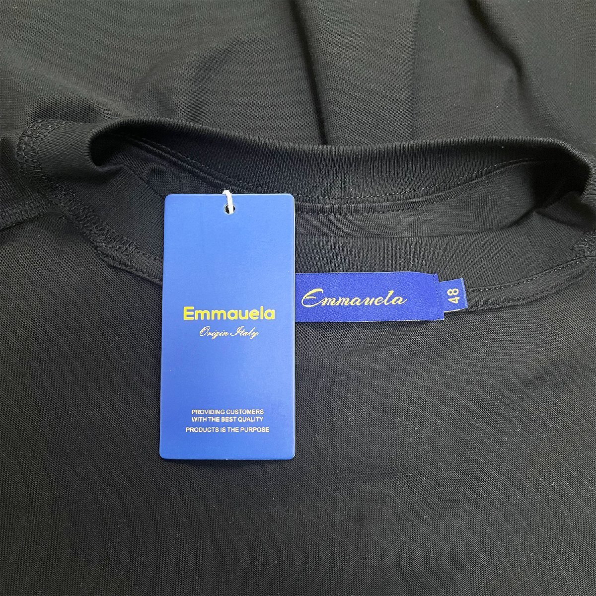 個性・半袖Tシャツ 定価2万◆Emmauela・イタリア・ミラノ発◆綿100％ 薄手 通気 快適 英字柄 プルオーバー スウェット カッコイイ 街着 2XL_画像10