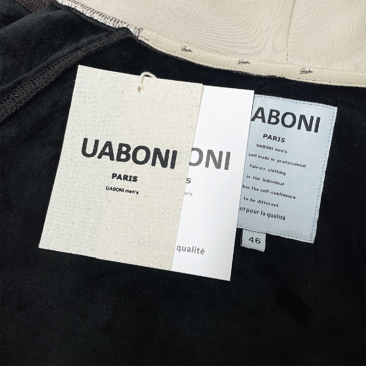 枚数限定EU製＆定価5万◆UABONI*Paris*パーカー*ユアボニ*パリ発◆個性 裏起毛 防寒 スウェット トレーナー プルオーバー 日常着 M/46_画像7