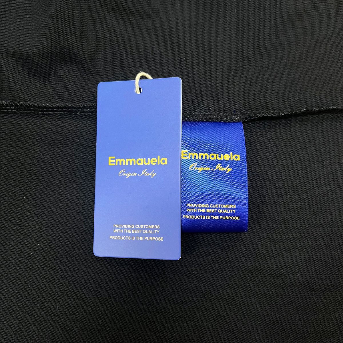 上品・半袖Tシャツ 定価2万◆Emmauela・イタリア・ミラノ発◆コットン100％ 快適 高級 通気 おしゃれ 菊 スウェット カットソー トップスL_画像9