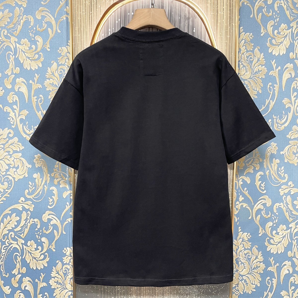 定価2万★christian milada・ミラノ発・半袖Tシャツ★コットン100％ 上品 薄手 個性 クリスマス トップス カットソー プレゼント M/46_画像2