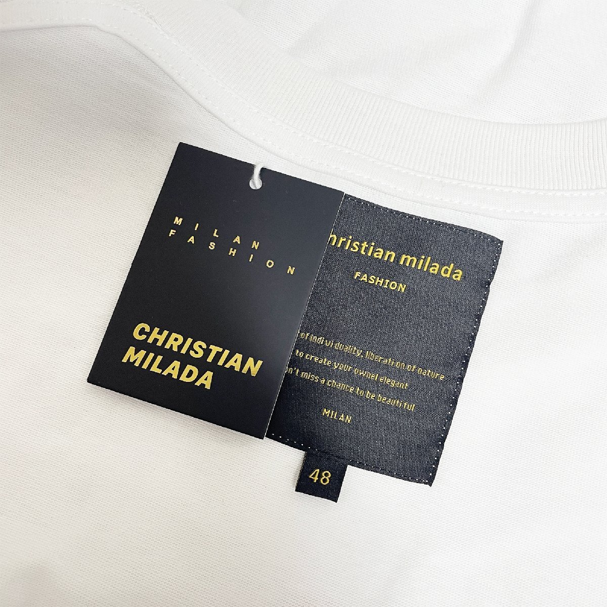 定価2万★christian milada・ミラノ発・半袖Tシャツ★人気 ナチュラル ゆったり 快適 スウェット デイジー柄 可愛い 定番 男女兼用 夏 2XL_画像8