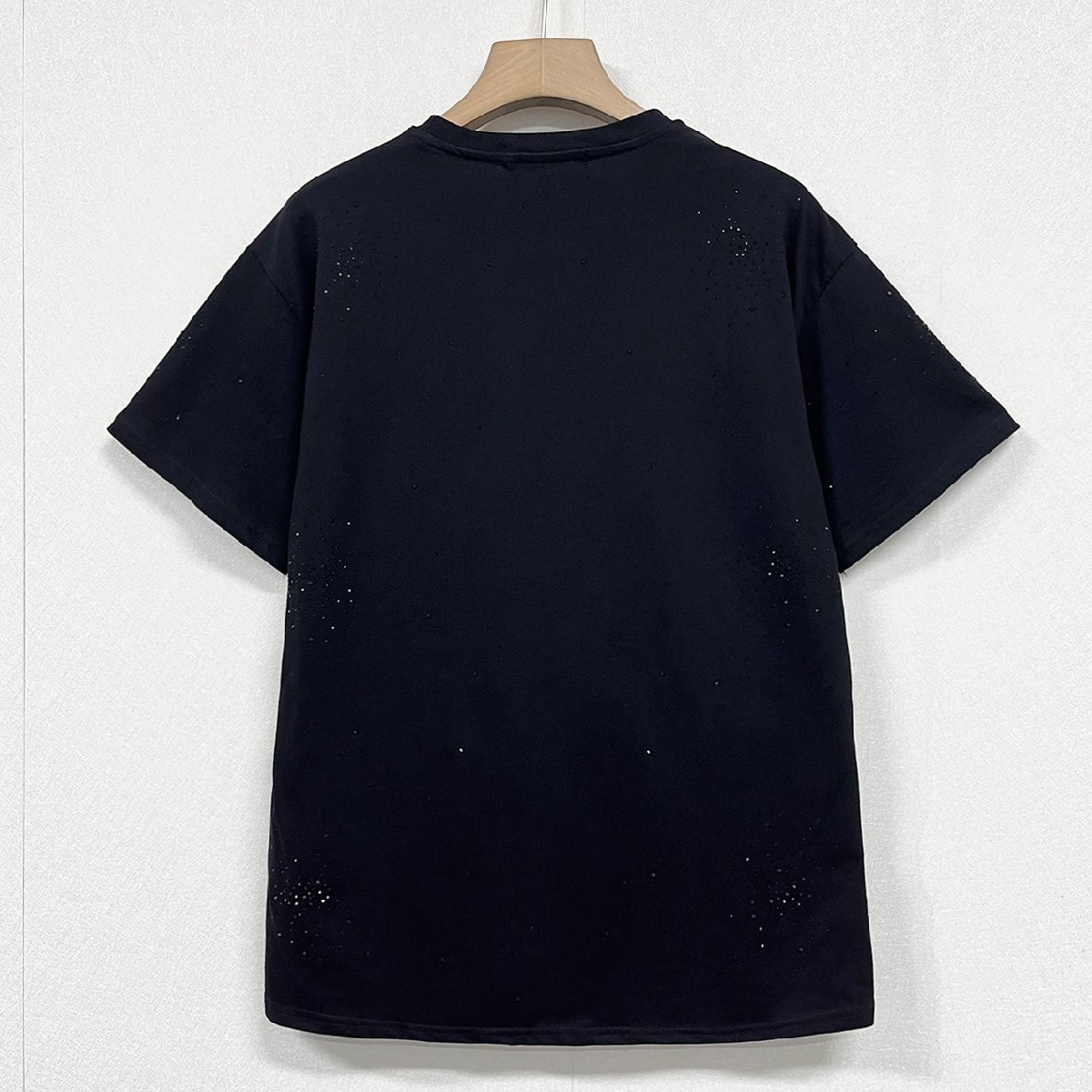 個性ヨーロッパ製※定価2万◆ブルガリア発※RISELIN 半袖Tシャツ 綿100% 薄手 快適 ラインストーン オシャレ ゆったり スウェット 街着 L_画像2