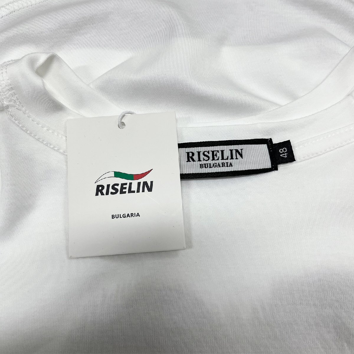 新作ヨーロッパ製※定価2万◆ブルガリア発※RISELIN 半袖Tシャツ 通気 個性 ハート柄 ギャザー ショート丈 キレイめ レディース L/48_画像10