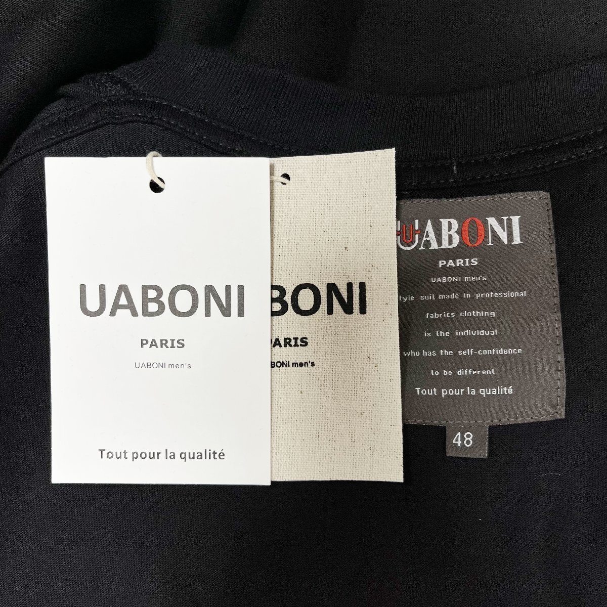 新作EU製＆定価2万◆UABONI*Paris*半袖Tシャツ*ユアボニ*パリ発◆綿100% 通気 薄手 ウサギ柄 可愛い スウェット お出かけ 夏服 M/46サイズ_画像8