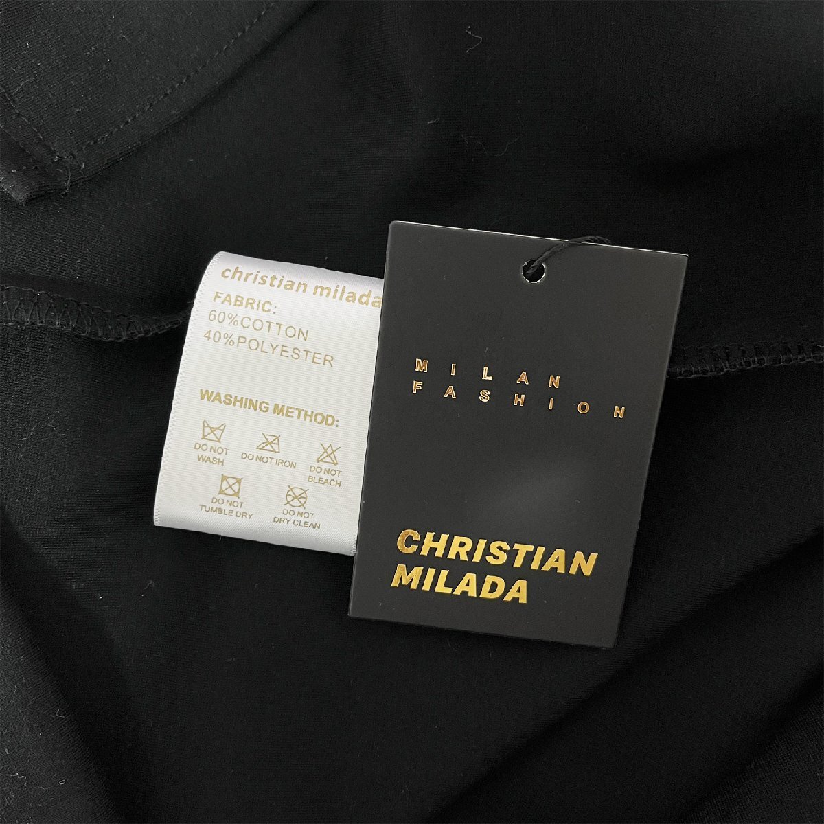 定価6万★christian milada・ミラノ発・ワンピース★高級 切替 ロング丈 ギャザー キラキラ キレイめ パーティー レディース M/36サイズ_画像9