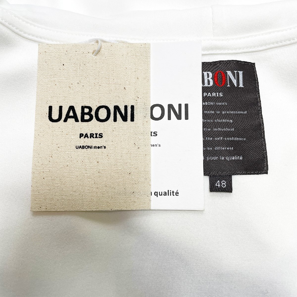 個性EU製＆定価4万◆UABONI*Paris*パーカー*ユアボニ*パリ発◆コットン100％ 上品 モノグラム カットソー 男女兼用 ベアブリック M/46_画像8