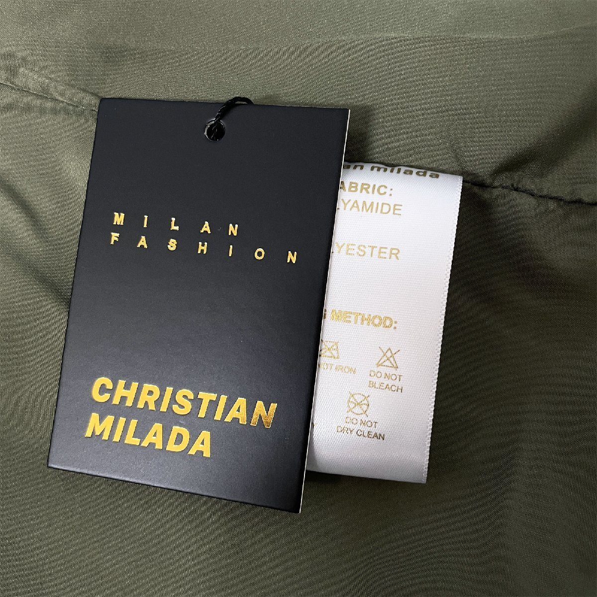 定価6万★christian milada・ミラノ発・ジャケット★個性 お洒落 シンプル 防風 刺 ジャンパー ブルゾン フード付き 秋冬 2XL/52サイズ_画像9