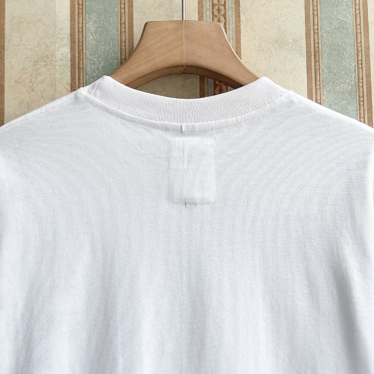 定番 定価2万 FRANKLIN MUSK・アメリカ・ニューヨーク発 半袖Tシャツ 高級 個性 クマ カットソー カジュアル ゆったり トップス サイズ１_画像4