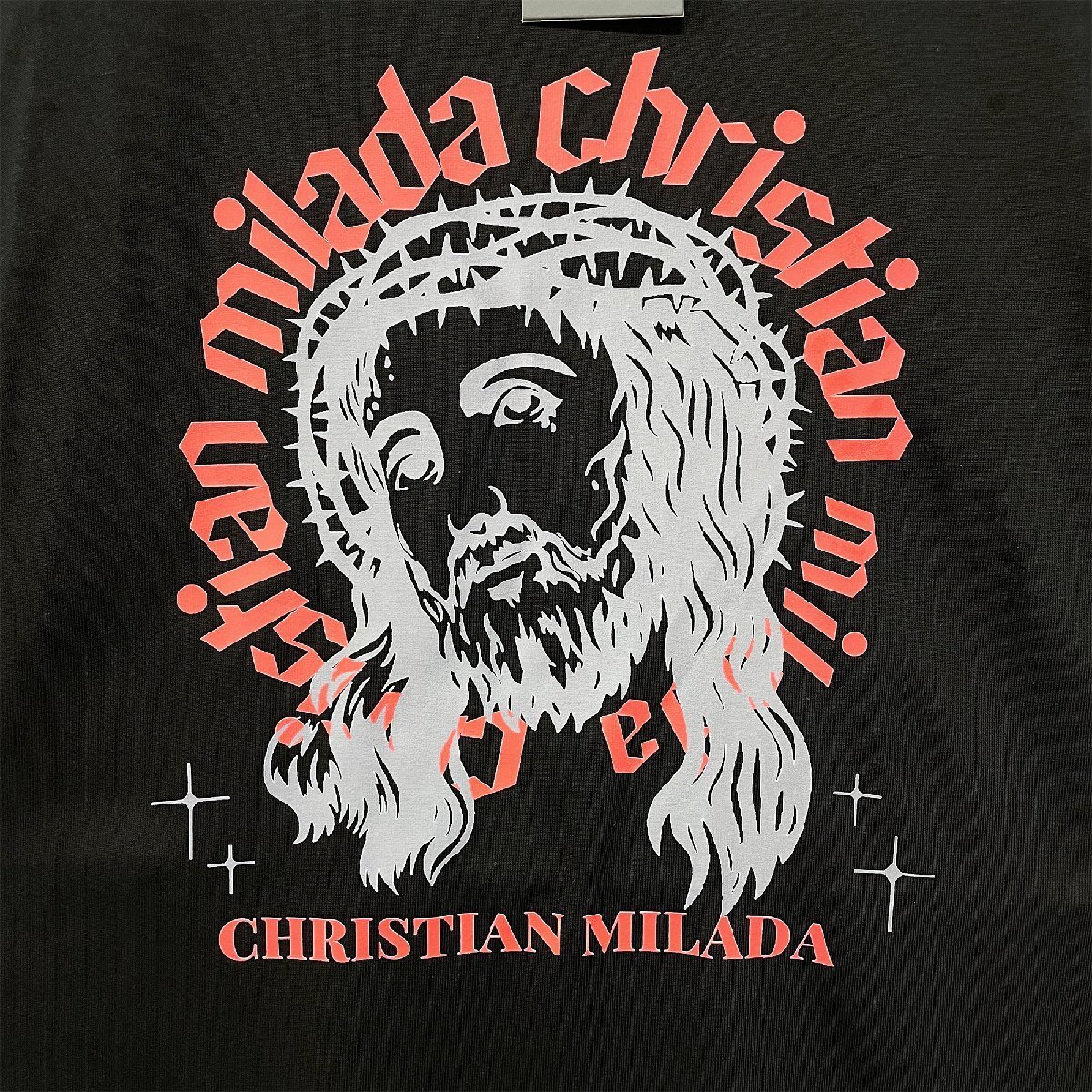 定価2万★christian milada・ミラノ発・半袖Tシャツ★高級 コットン100％ 速乾 通気 スウェット アメカジ カッコイイ スタイリッシュ XL/50_画像3