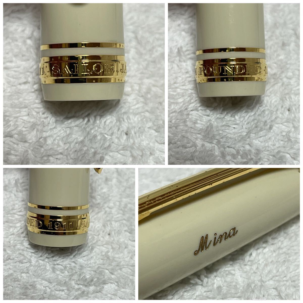 【52-48】1円〜 SAILOR セーラー 万年筆 ペン先 1911 14K 585 H-M 現状品 箱 インク カートリッジ 吸入器 取扱説明書 保証書付き 同梱不可の画像5