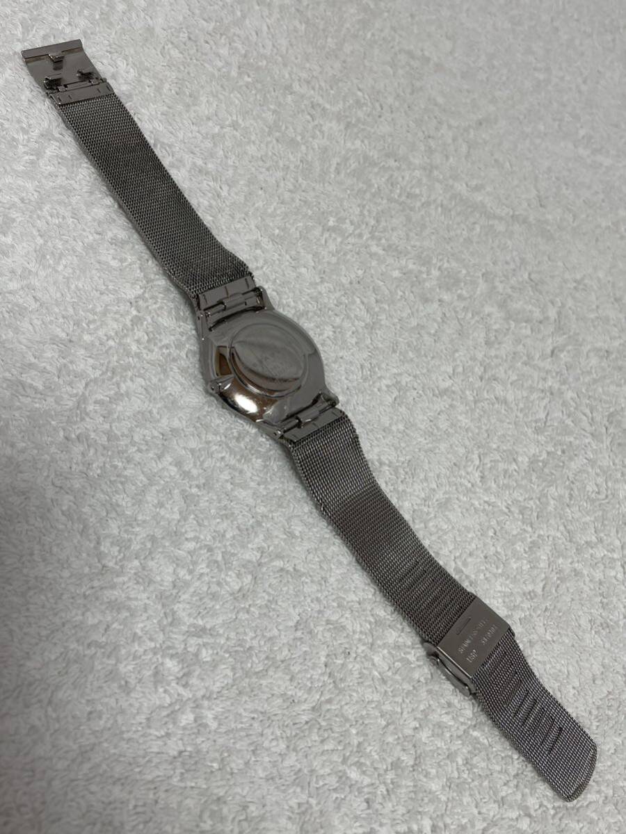 【48-15】1円〜【稼働品】SKAGEN スカーゲン 233LSS クォーツ 純正ベルト シルバー メンズ 同梱不可の画像9