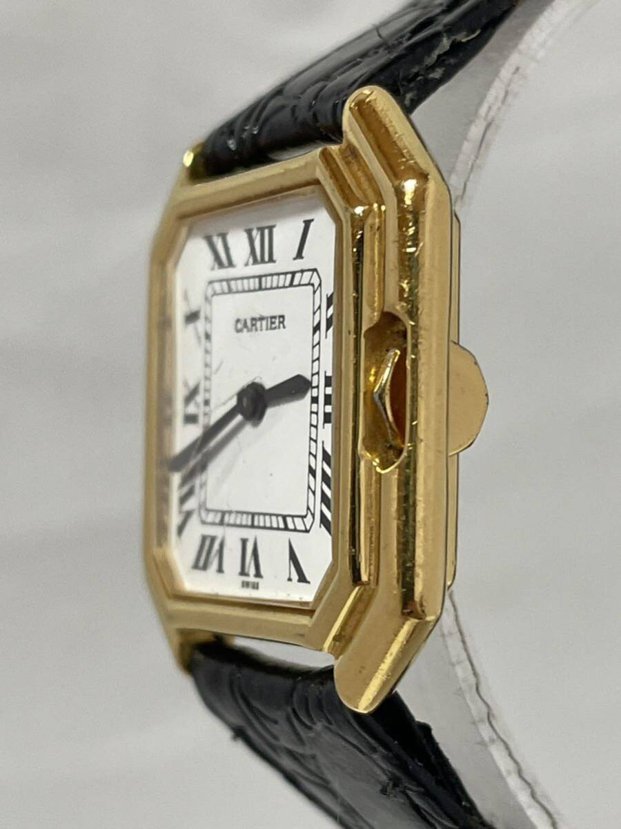 【50-17】1円〜 Cartier カルティエ サンチュール LM 手巻き 925 シルバー ローマン ホワイト文字盤 レディース【ジャンク】同梱不可の画像4