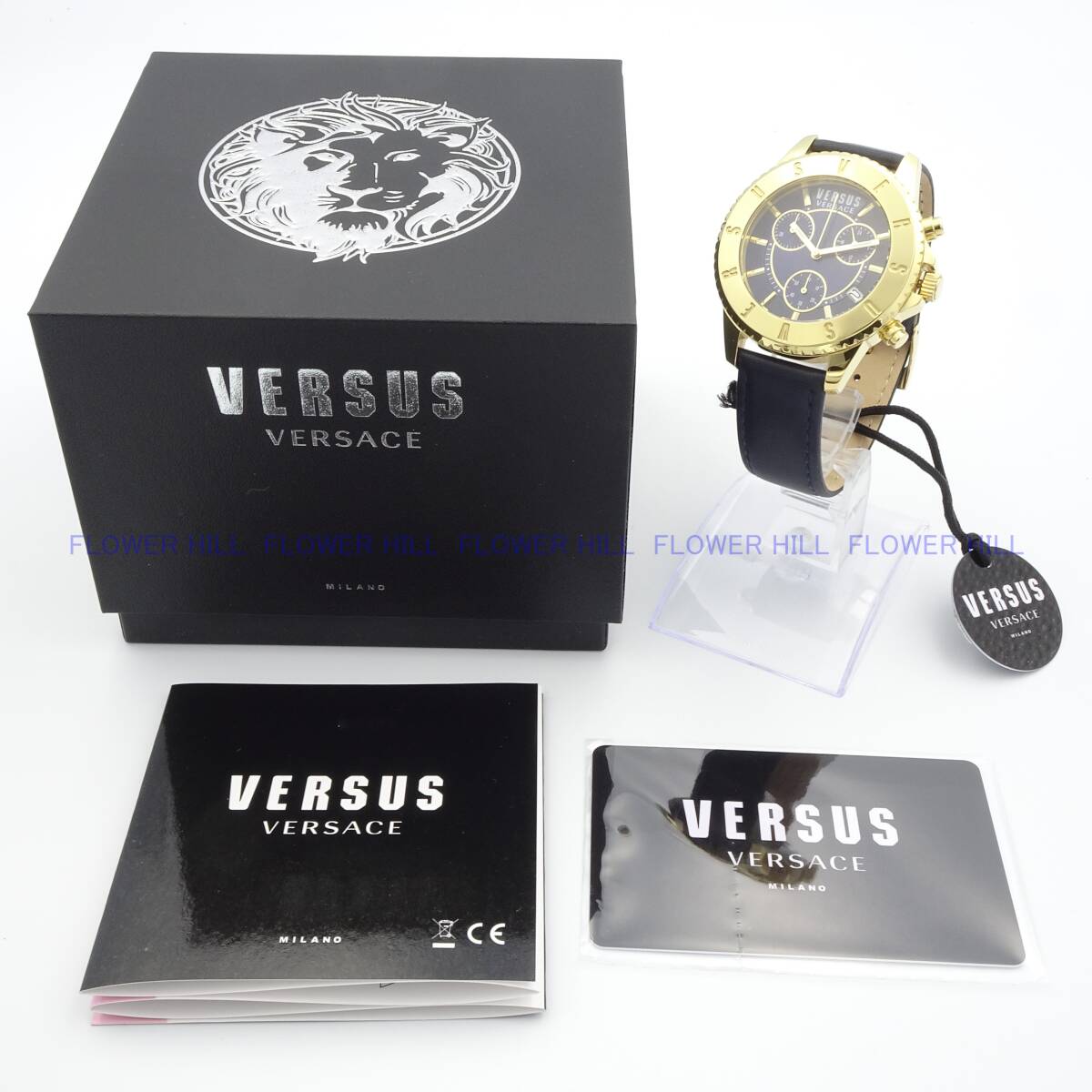 【新品・送料無料】VERSUS VERSACE ヴェルサスヴェルサーチ 腕時計 メンズ クォーツ VSPG2619 ブルー・ゴールド レザーバンド