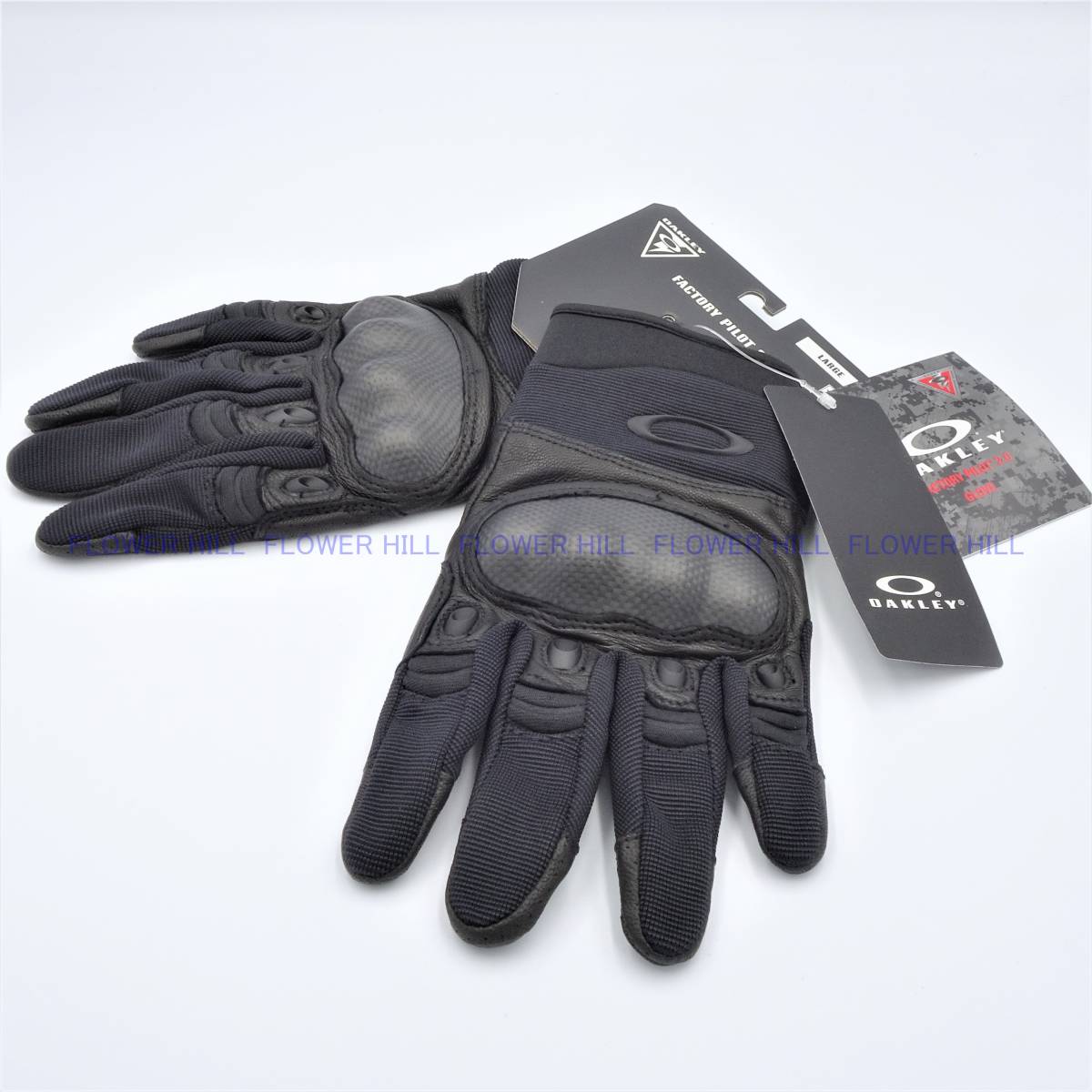 【新品・送料無料】 オークリー ファクトリーパイロットグローブ2.0 ブラック サイズL OAKLEY FACTORY PILOT GLOVE タクティカルグローブの画像3