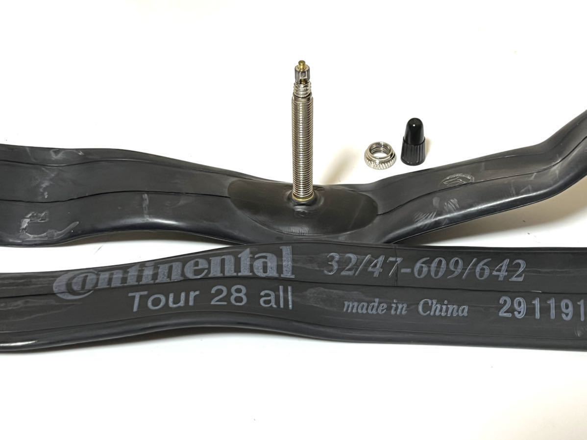 【送料無料特価】700C仏式チューブ Continental TOUR28 ALL 700×32-47C バルブ長42mm 新品2個セット《27インチ/ETRTO630/ETRTO635適合》の画像2