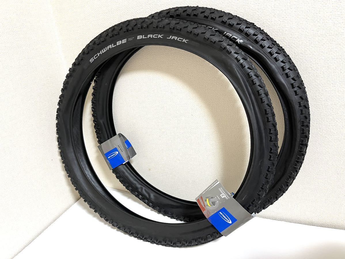 [ free shipping special price ]Schwalbe Black Jack 24×2.10 new goods 2 pcs set 