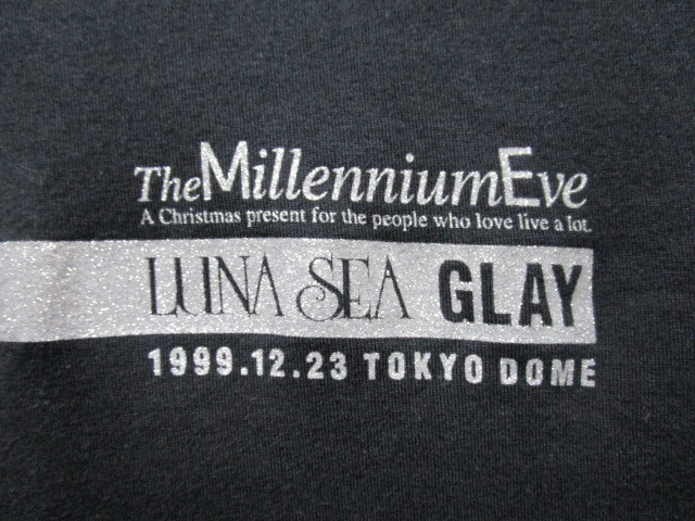 LUNA SEA GLAY The Millennium Eve 1999年12月23日 東京ドーム ロンＴシャツ（対バンライブコンサートグッズ）_画像3