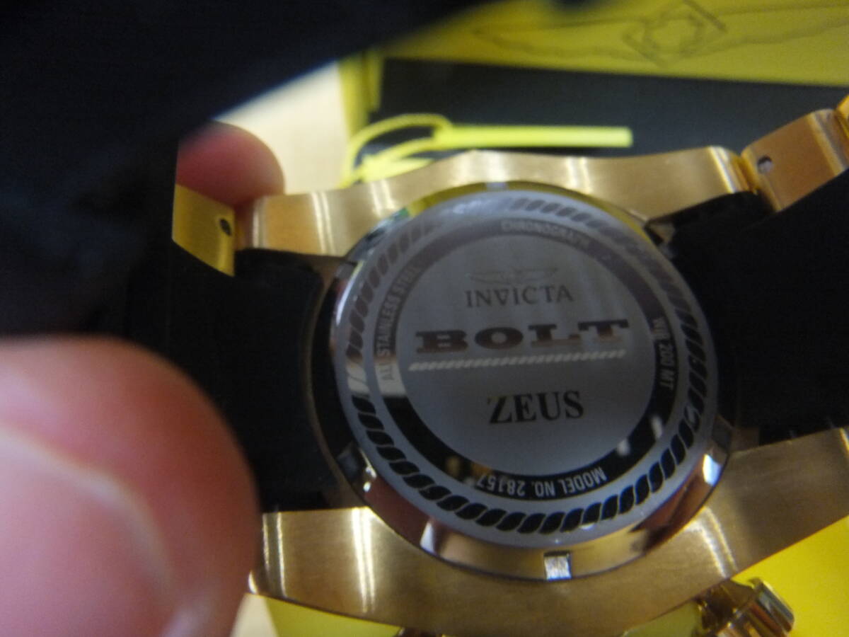 インビクタボルトゼウスクロノグラフシリコーンウォッチメンズマザーinvicta bolt zeus 28157 の画像4