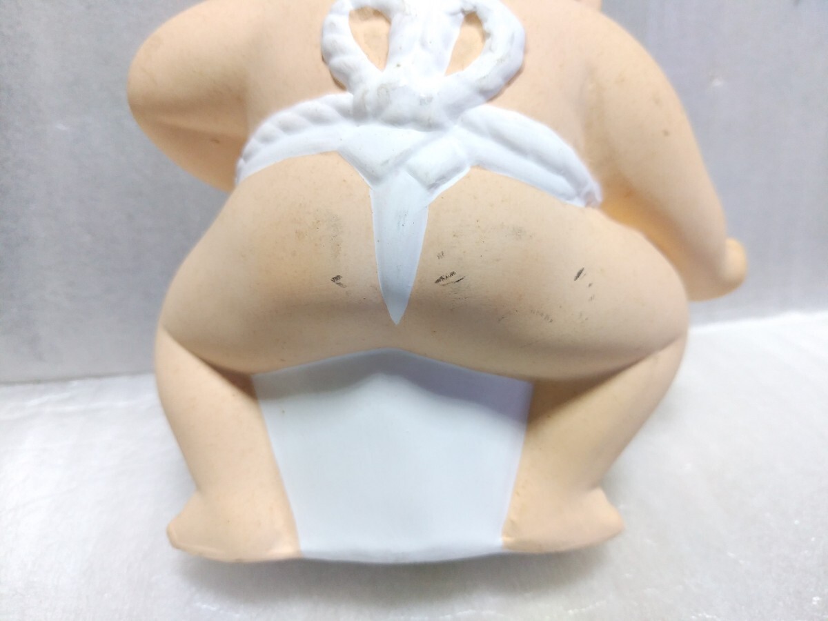 博多人形　相撲　置物　土俵入り　陶器　陶製　人形　幼児　ビスクドール　相撲人形_画像5