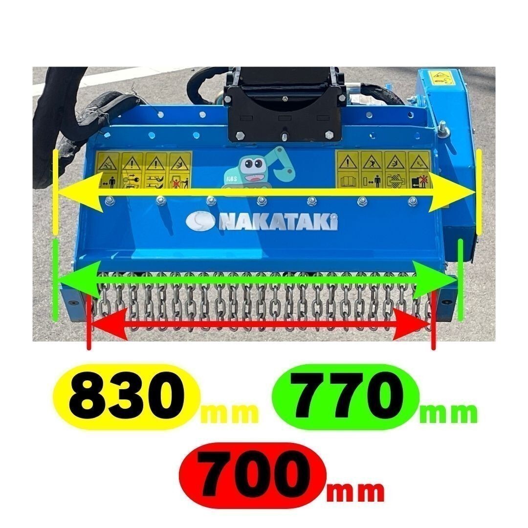 「ＮAKATAKI カタログ付き」＃603　草刈機モア ハンマーナイフ　Φ25～Φ40 全メーカー対応　参考機種一覧あり コマツ　ヤンマー　日立_画像2