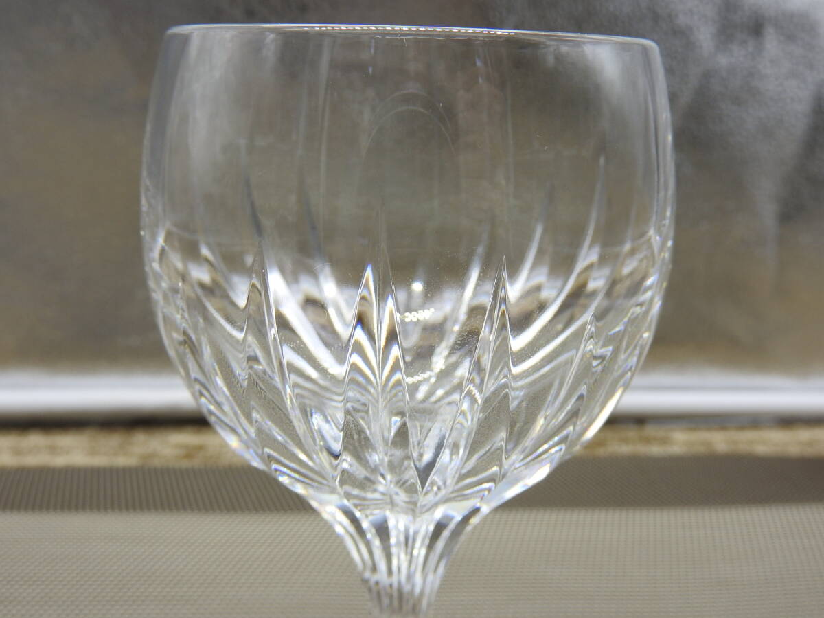 【美品】Baccarat バカラ◆ワイングラス 3客セット ガラス食器 グラス◆未使用保管品「管理№KA2858」の画像4