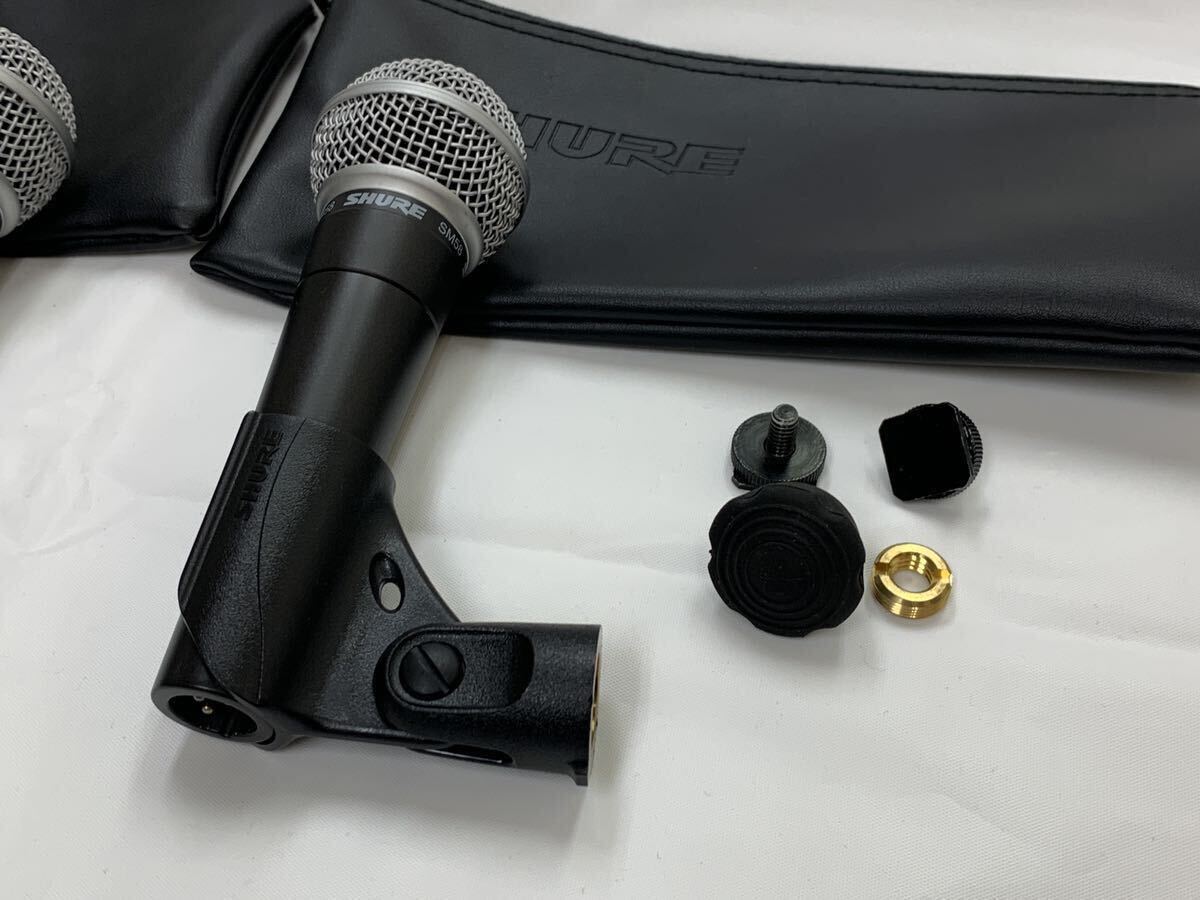 SHURE ダイナミックマイク SM58 2台まとめての画像5