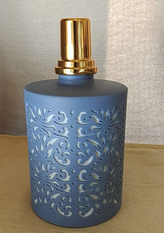 * unused *LAMPE BERGER lamp bell je lamp bag set aroma France made Limo -ju blue 