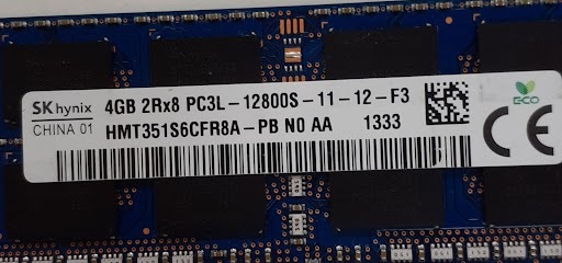 L0426-02 PC memory 3 pieces set SK hynix PC3L-12800S (DDR3L-1600) HMT351S6EFR8A-PB×2 HMT351S6CFR8A-PB×1 each 4GB total 12GB