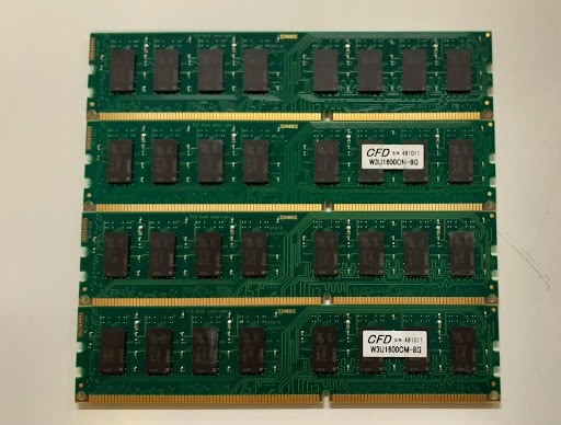 L0419-04 PCメモリ4枚セット crucial PC3L-12800(DDR3L-1600) CT102464BD160B 8GB 計32GBの画像2