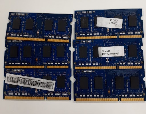 L0423-16 PCメモリ６枚セット SK hynix PC3L-12800S (DDR3L-1600) HMT451S6BFR8A-PB 各4GB 計24GBの画像2