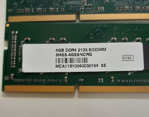 L0427-06 PCメモリ2枚セット ELECOM PC4-17000(DDR4-2133) EW2133-N4G/RO×2 各4GB 計8GBの画像4