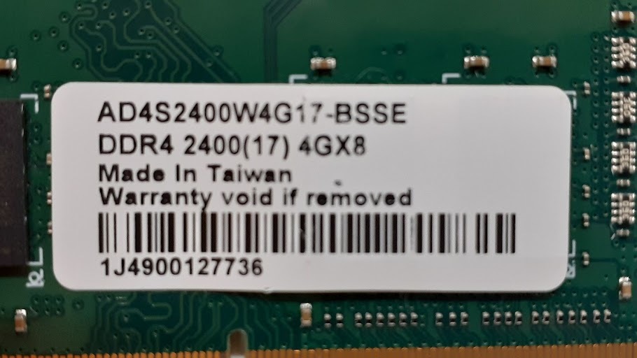 L0419-06 PCメモリ3枚セット BUFFALO PC4-19200（DDR4-2400) MV-D4N2400-S4G 各4GB 計12GBの画像6