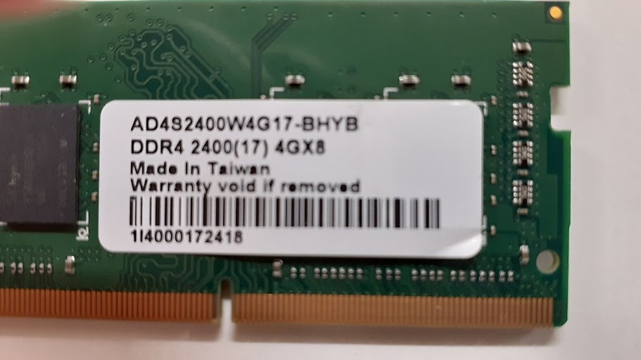 L0419-06 PCメモリ3枚セット BUFFALO PC4-19200（DDR4-2400) MV-D4N2400-S4G 各4GB 計12GBの画像8
