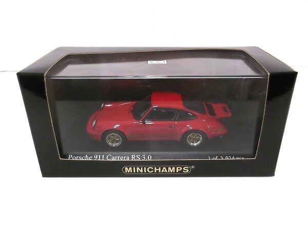 MINICHAMPS 1/43 Porshe 911 Carrera RS 3.0 1974 Red（赤）ポルシェ ミニチャンプス/60サイズ_画像1