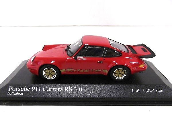 MINICHAMPS 1/43 Porshe 911 Carrera RS 3.0 1974 Red（赤）ポルシェ ミニチャンプス/60サイズ_画像2