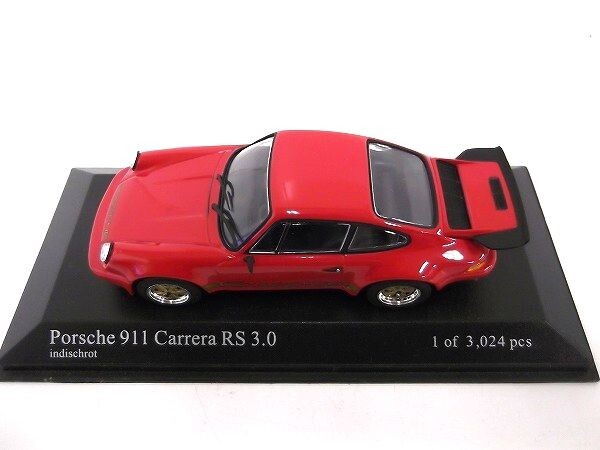 MINICHAMPS 1/43 Porshe 911 Carrera RS 3.0 1974 Red（赤）ポルシェ ミニチャンプス/60サイズ_画像5